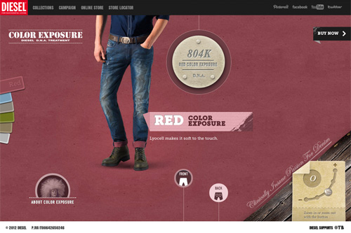 Diesel - Men’s Denim - Color Exposure - Male Jeans FW2012. Diesel - Men’s Denim - Color Exposure - Male Jeans FW2012.
