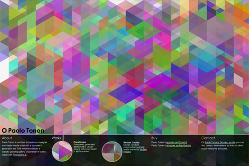 Panelscape - Paolo Tonon - generative pieces Panelscape - Paolo Tonon - generative pieces