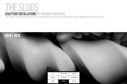 Sculpture installations by Yohannes Artinyan. The Slugs art projects Sculpture installations by Yohannes Artinyan. The Slugs art projects