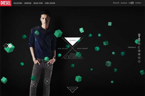 Diesel - Men's Denim - 3D Evolution - Male Jeans FW2012. Diesel - Men's Denim - 3D Evolution - Male Jeans FW2012.