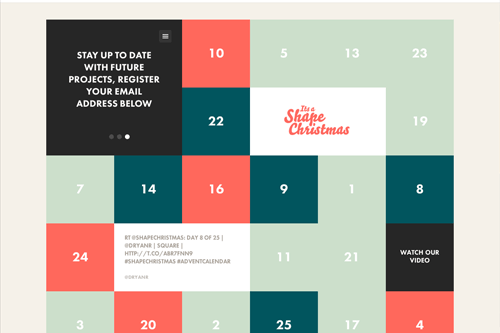 Interactive Advent Calendar | It's a Shape Christmas Interactive Advent Calendar | It's a Shape Christmas
