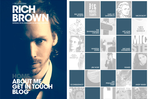 Rich Brown. Freelance Interaction Designer. Interface Designer. Digital Creative. Web Designer. Front-end Developer. Myspace Designer