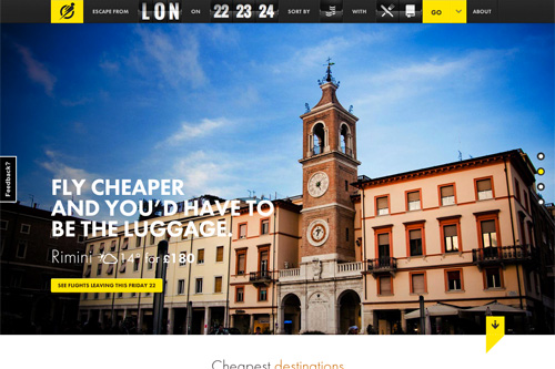 Escape Flight - A smarter search service that understands what you want from a weekend