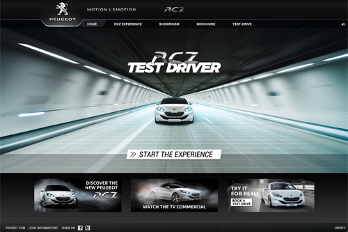 Peugeot RCZ Test Driver
