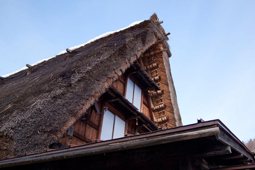 白川郷の茅葺屋根 白川郷の茅葺屋根
