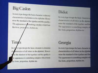 Big CaslonやDidotも見出しには向いてます Big CaslonやDidotも見出しには向いてます
