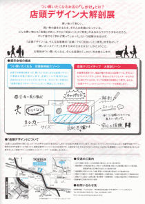 店頭デザイン大解剖展 チラシ-裏 店頭デザイン大解剖展 チラシ-裏