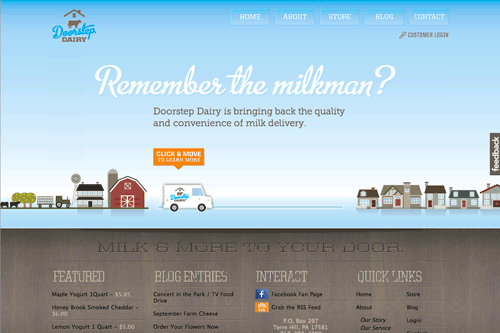 Doorstep Dairy | Milk, cheese and bakery products delivered to your home.