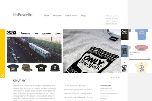 NoFavorite: Web design from New York City that's as fresh as a hot baguette NoFavorite: Web design from New York City that's as fresh as a hot baguette