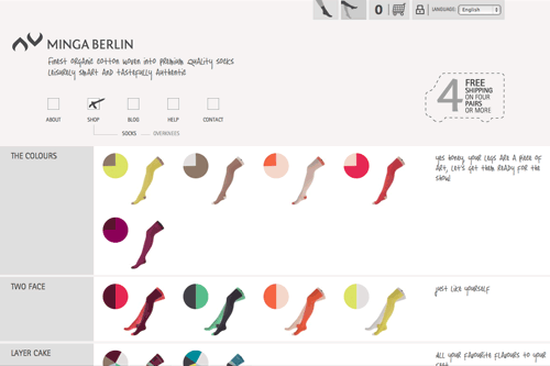 MINGA BERLIN Apparel - finest organic cotton socks and overknees
