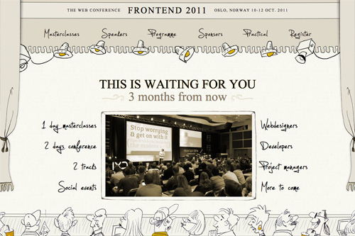 FRONTEND 2011 - The web conference in Oslo, Norway, 10-12 Oct