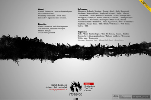 intothevoid | Franck Besançon | freelance.flash.motion.da