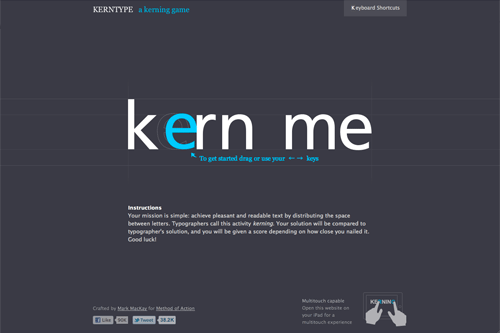  Kern Type, the kerning game