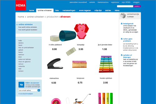 HEMA - online winkelen HEMA - online winkelen