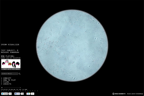 SPERM VISUALIZER | MUSIC SAVES TOMORROW - SPACE SHOWER TV SPERM VISUALIZER | MUSIC SAVES TOMORROW - SPACE SHOWER TV