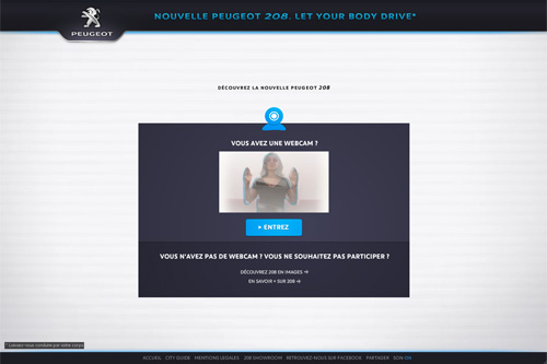 Nouvelle Peugeot 208 : Let your body drive Nouvelle Peugeot 208 : Let your body drive