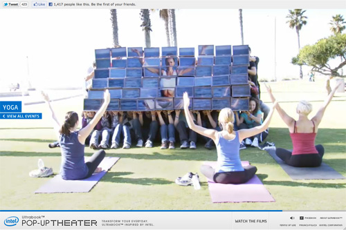 Intel® Ultrabook™ POP-UP THEATER